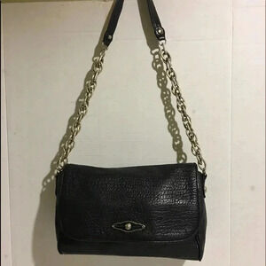 Elliott Lucca Black leather shoulder handbag